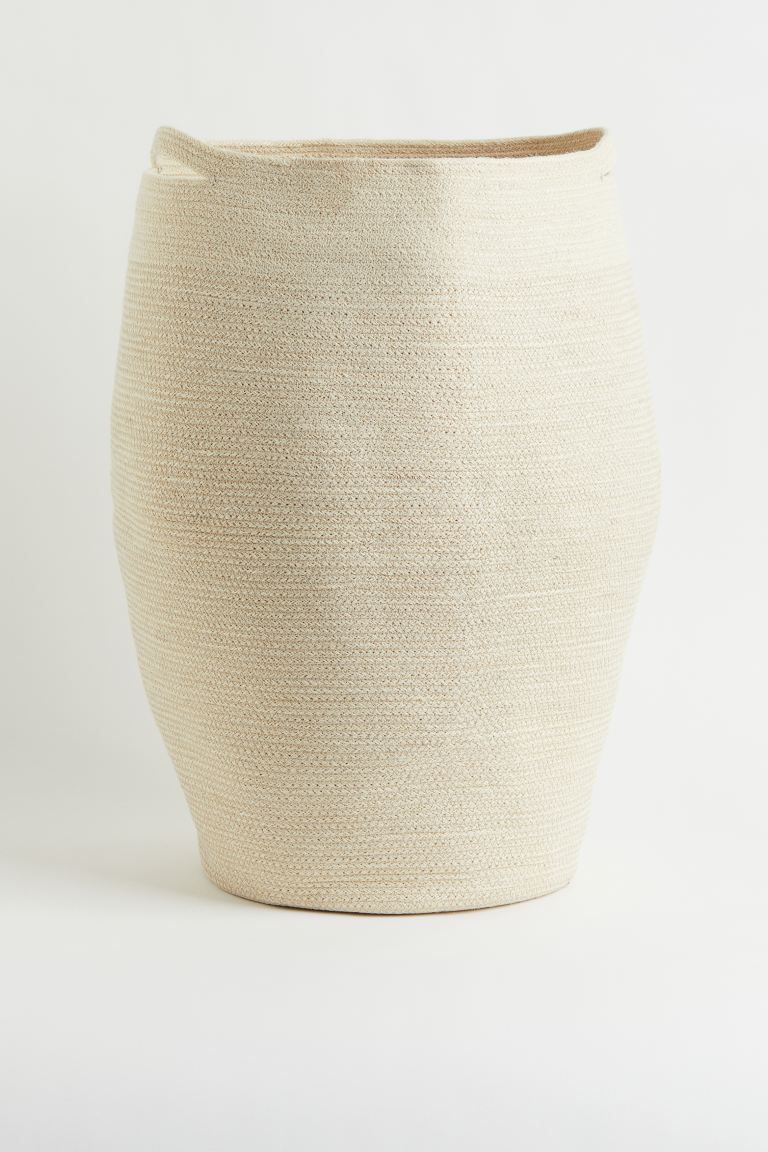 Jute laundry basket with two handles. Diameter approx. 13 3/4 in., height 25 1/2 in.Weight2,2 gCo... | H&M (US + CA)