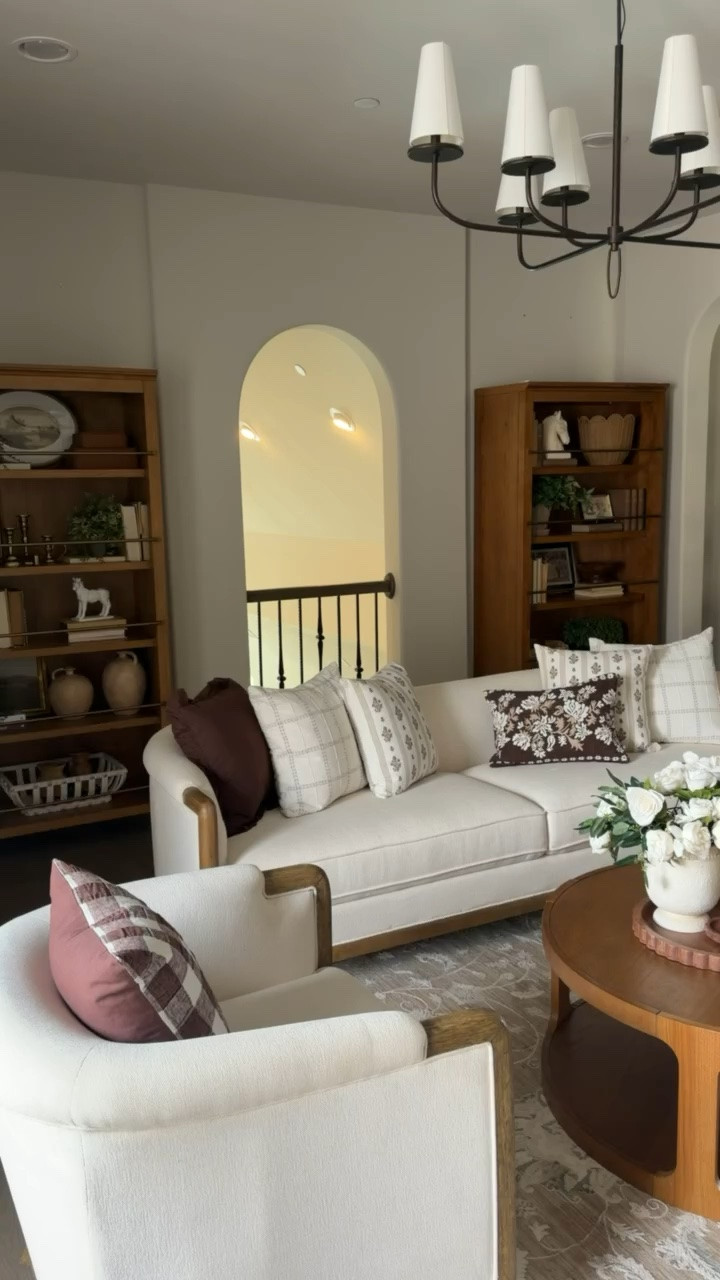 Our upstairs landing has never looked better!! So many of our beautiful furniture pieces, including our stunning bookshelves!

#LTKSeasonal #LTKHome