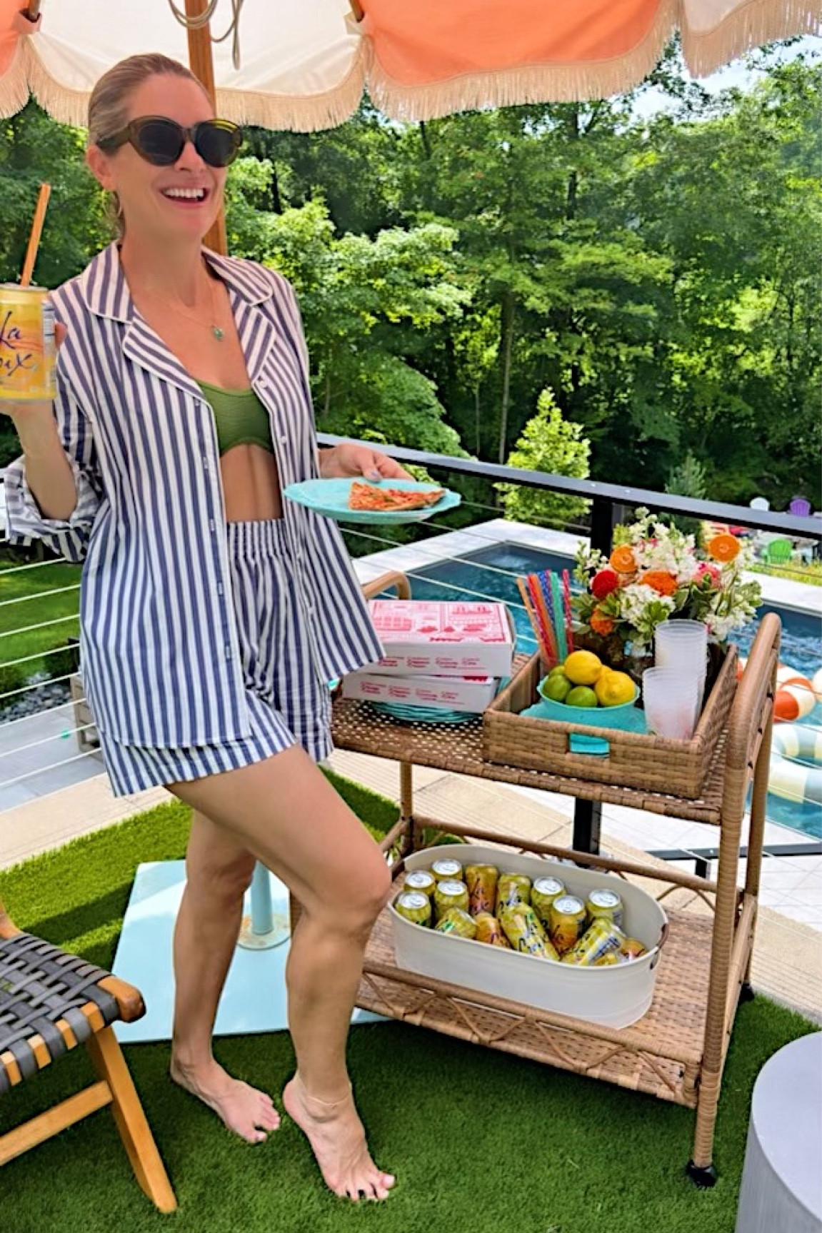 Poolside // Pizza 

Unwinding from Chappool with a chill day by the pool…pizza in hand. Loving this pizza and drink cart set up c/o @Walmart! We’re trying to soak up every last bit of summer and Walmart makes it oh so easy to get out and enjoy time with the family with their everyday low prices! 👙🌊🍕🍋

You can shop this bar cart and more of my recent favorites below! 

#walmartpartner #walmarthome #welcometoyourwalmart 

Follow my shop @beth.chappo on the @shop.LTK app to shop this post and get my exclusive app-only content!

#liketkit 
@shop.ltk
https://liketk.it/4eTzK