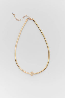 Gold Charm Snake Chain Necklace | Avara