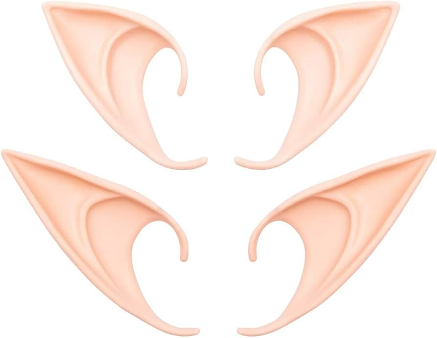 GREAT&LUCKY Cosplay Fairy Pixie Elf Ears - Soft Pointed Tips Anime Party Dress Up Costume Masquer... | Amazon (US)