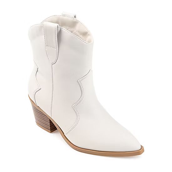 Journee Collection Womens Becker Stacked Heel Booties | JCPenney
