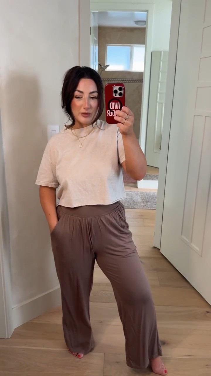 Comfortable, cute and perfect for casual outfits! 

oversized petite friendly t-shirt with my favorite lounge pants! 
Size small in both
 (5'0" 140lbs) 
Petite friendly

#LTKootd #LTKPetite #LTKmomlife