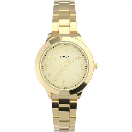 Timex Women s Premium Dress 32mm Watch – Gold-Tone Case & Dial with Stainless Steel Bracelet | Walmart (US)