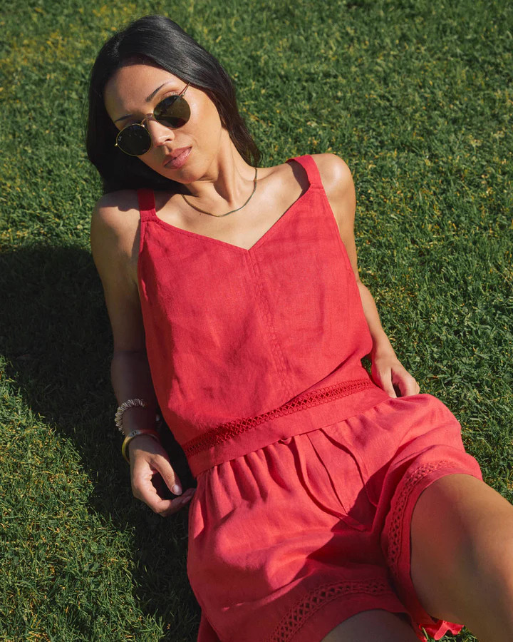 Stella Linen Trim Tank | Splendid