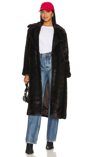 Jovie Coat in Brown | Revolve Clothing (Global)