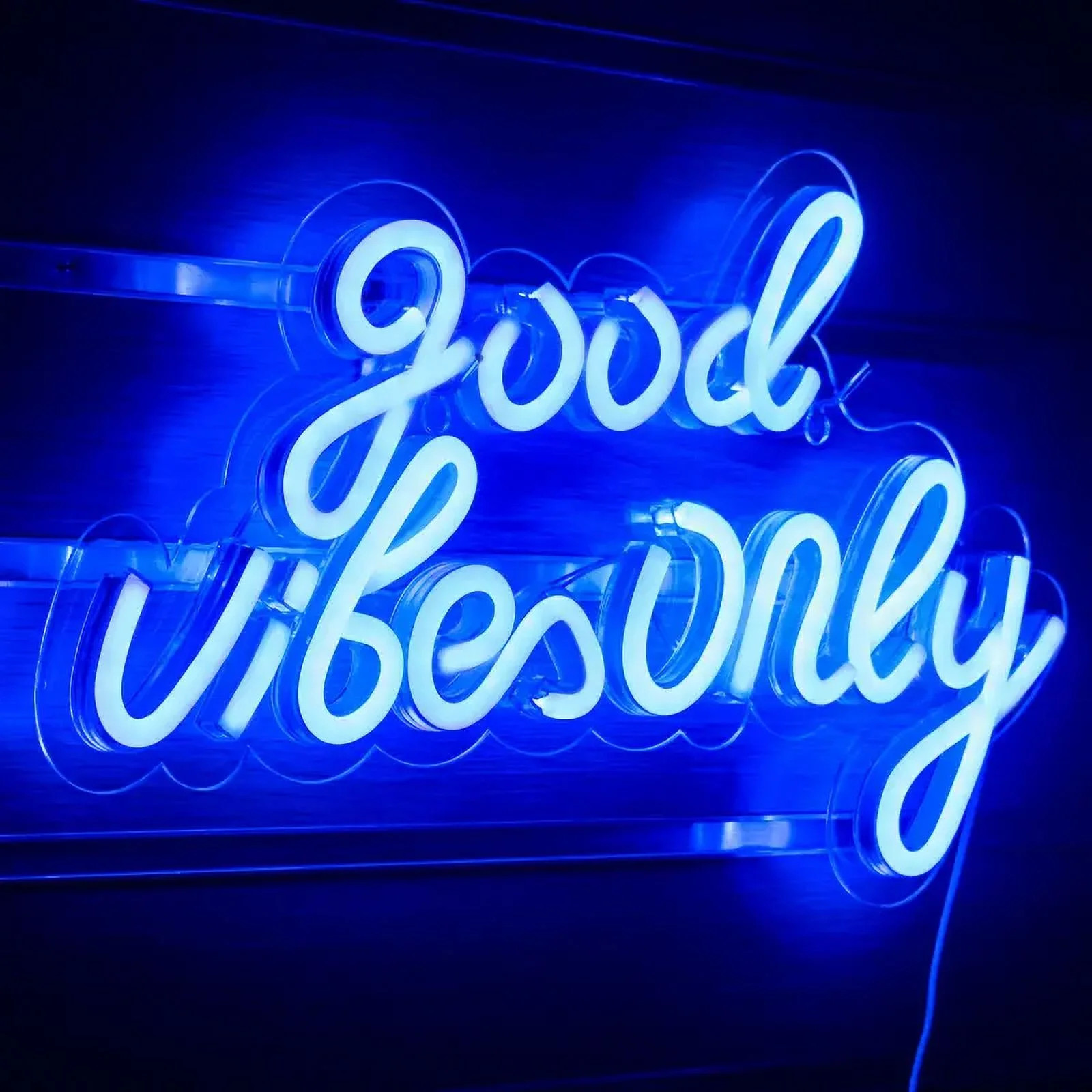 Wanxing Good Vibes Only LED Neon Light Signs USB Power for Home Bedroom Wedding Party Bar Wall Ar... | Walmart (US)