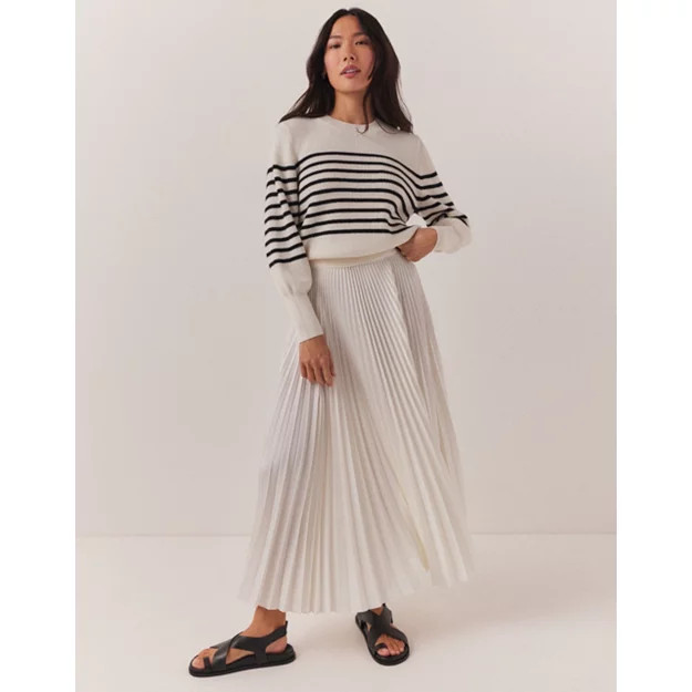 Pleated Midi Skirt | The White Company UK & ROW