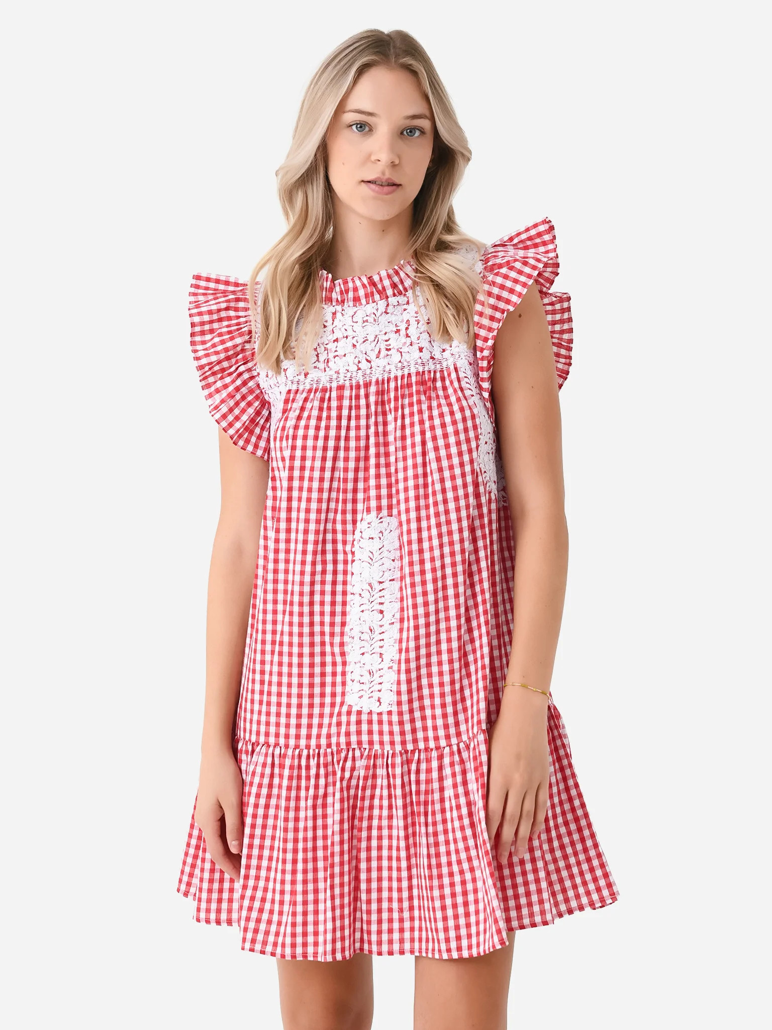 J. MARIE
                      
                     Women's The Andy Ruffle Neck Dress | Saint Bernard