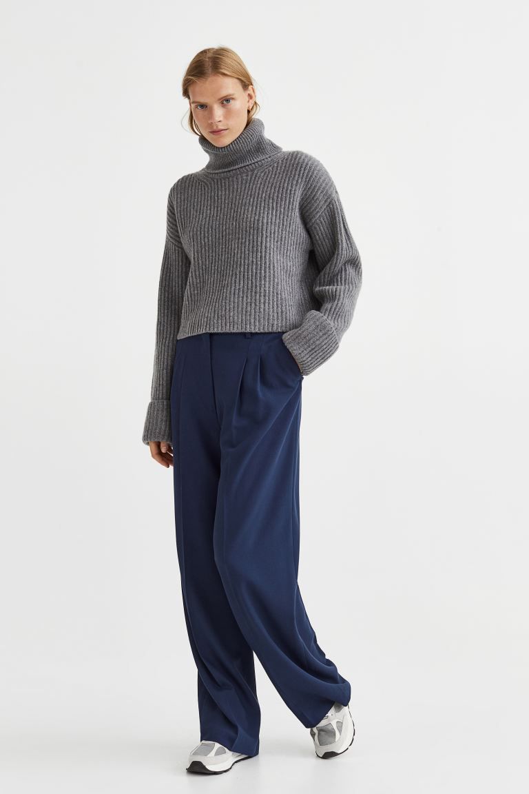 Polo-neck wool-blend jumper | H&M (UK, MY, IN, SG, PH, TW, HK)