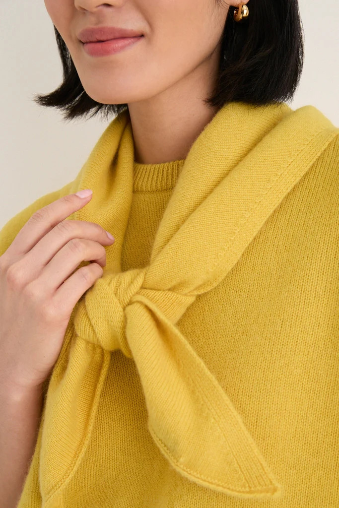 Marigold Cashmere Triangle Scarf | Tuckernuck (US)