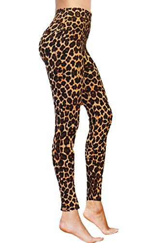 COMFY FOREVER Plus Size Leggings for Women | High Waist Tummy Control Leggings Workout Leggings for Yoga, Running & Gym, Athletic Leggings for Women | Butter Soft Materia (Leopard - XL) | Amazon (US)