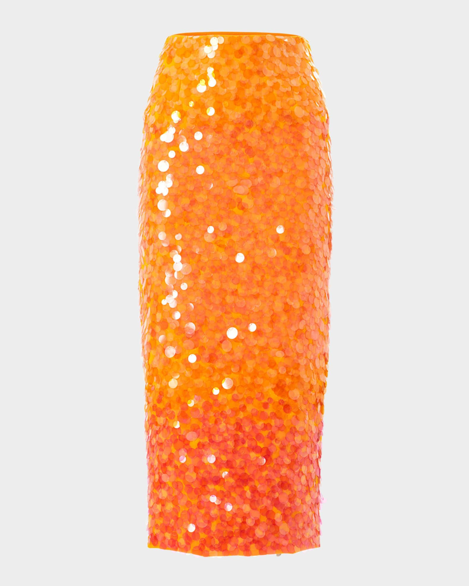 Carolina Herrera Ombre Sequin Midi Skirt | Neiman Marcus