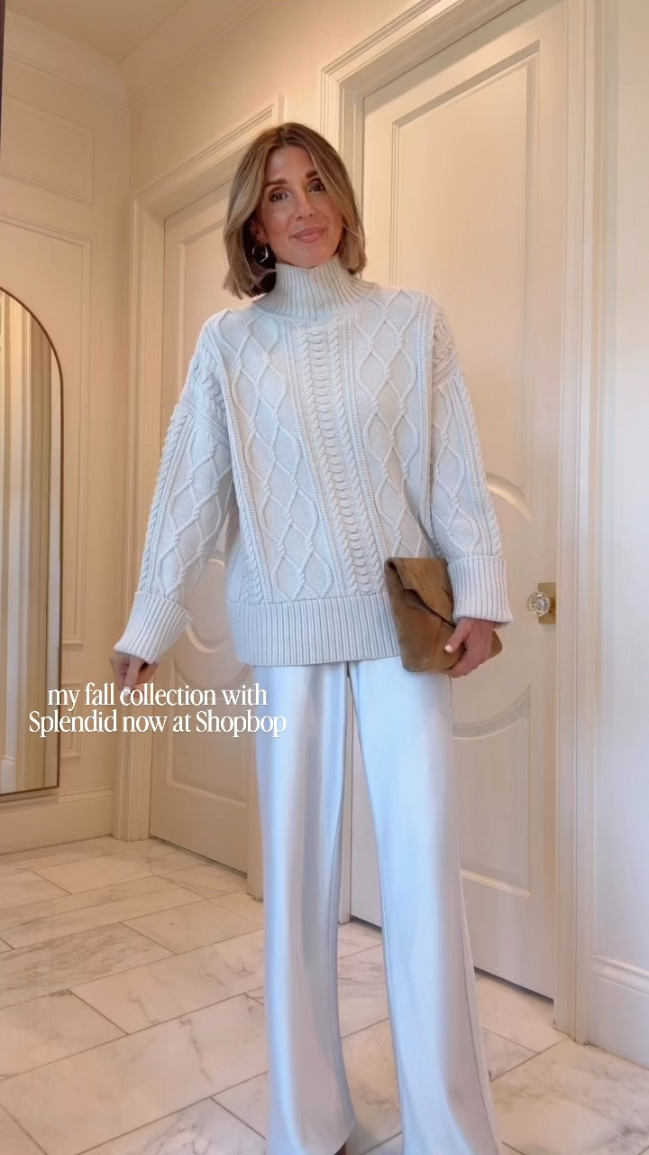 My fall collection with @Splendid is now out on @Shopbop! These satin pants are so chic for fall. Perfect for Thanksgiving! I’m 5’7 wearing size small in the sweater and pants, run tts.

#LTKootd #LTKSeasonal