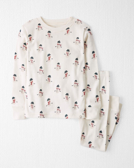 Toddler Organic Cotton Snowman Print Pajamas | Carter's Inc