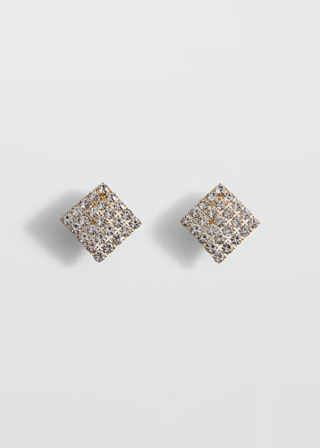 Geometric crystal earrings | Mango (US/MX/AU)