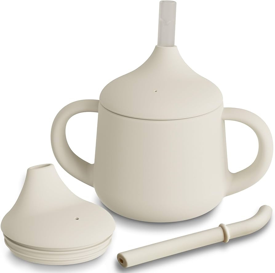 Moonkie Silicone Baby Sippy Cups | 3 Stages Training Cup Straw Cup for Infants Toddlers and Kid |... | Amazon (US)