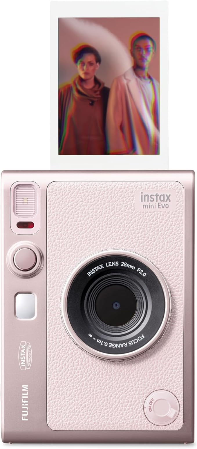 FUJIFILM INSTAX MINI Evo Hybrid Instant Camera - Gentle Rose | Amazon (CA)