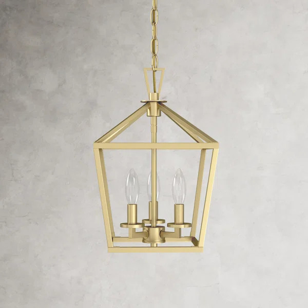 Hastings 3-Light Lantern Geometric Chandelier | Wayfair Professional