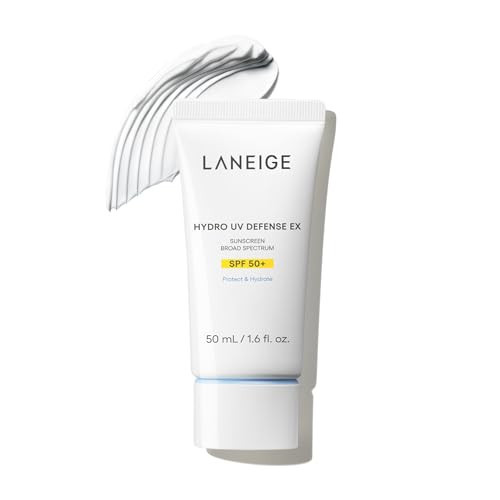 LANEIGE Hydro UV Defense Sunscreen Broad Spectrum SPF 50+: Korean Sunscreen, No White Cast, Dermatologically Tested, Hypoallergenic | Amazon (US)