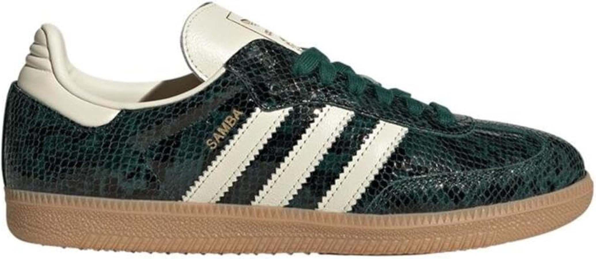 adidas Samba OG Womens Sneaker (Snakeskin Collegiate Green, 7.5) | Amazon (US)