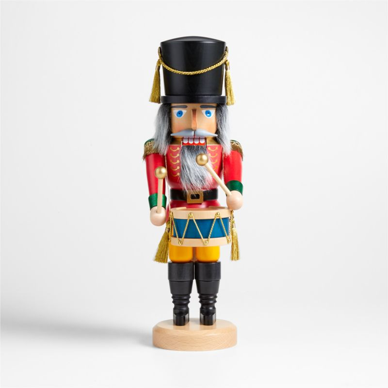 Handmade Drummer German Nutcracker 16" + Reviews | Crate & Barrel | Crate & Barrel