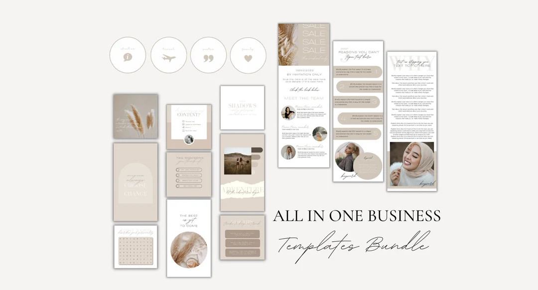 Full Templates Bundle Email Newsletter Templates for Canva - Etsy | Etsy (US)