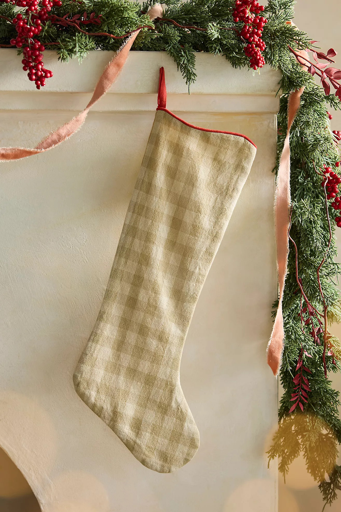 Gingham Cotton Stocking | Anthropologie (US)