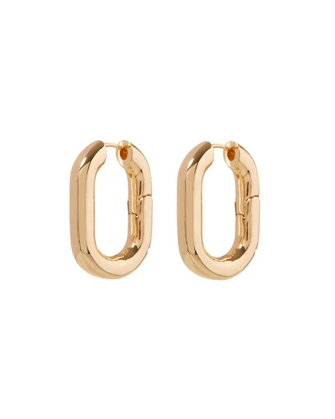 XL Chain Link Hoops- Gold (Ships Late March) | LUV AJ