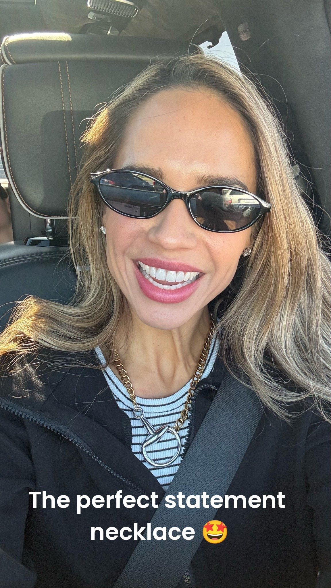 This is one of my favorite statements necklaces! It’s giving total Gucci vibes without the designer pricetag 🙌🏼🤩💗 I get lots of compliments on this necklace, especially when I stack it with the tennis necklace. 🙌🏼

#LTKMothersDay #LTKmomlife #LTKBeauty