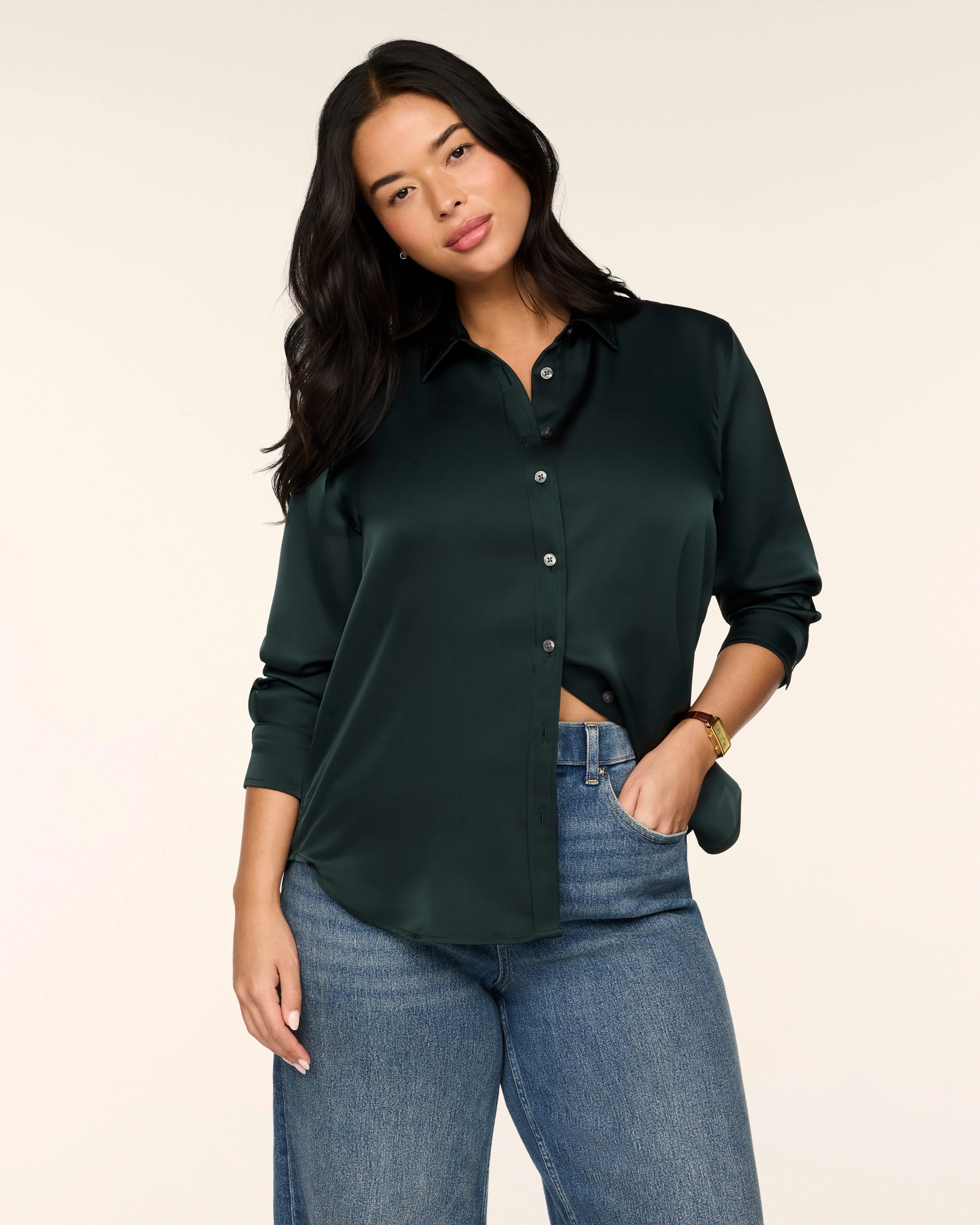 SPANX® Silky Smooth Button Down | Spanx