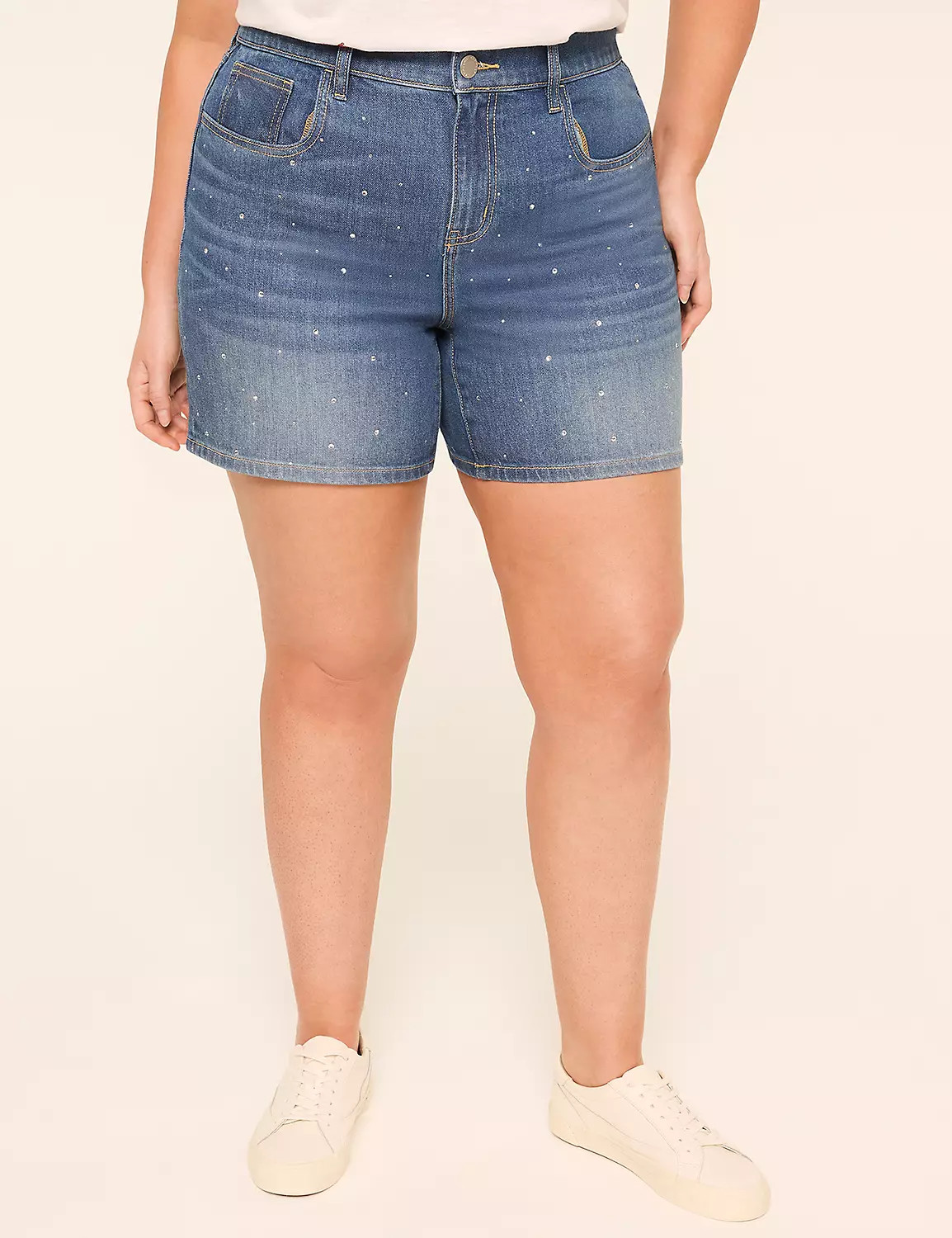 Embellished Relaxed 5.5" Short | LaneBryant | Lane Bryant (US)