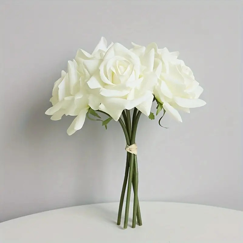 5pcs Bundle Real Touch Curling Rose Artificial Flowers Moisturizing Wedding Photography Decor Flo... | Temu Affiliate Program