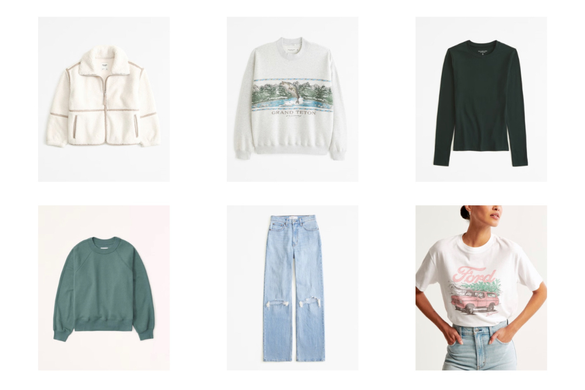 Abercrombie & Fitch cyber MONDAY sale favorites - the pink ford bronco shirt 🥲🫶🏻 love the vintage sweatshirts and the jeans here are 12/10

#LTKSeasonal #LTKCyberWeek #LTKHoliday