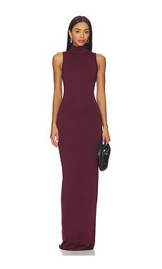 Eterne Harlow Soft Jersey Maxi Dress in Oxblood from Revolve.com | Revolve Clothing (Global)