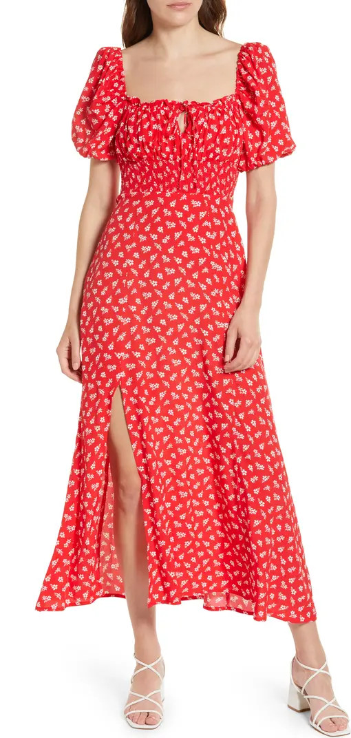 & Other Stories Floral Midi Dress | Nordstrom | Nordstrom