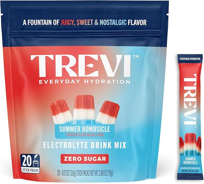 TREVI\u2122 Everyday Sugar Free Electrolytes - Essential Drink Mix Hydration Powder Packets - 20 ... | Amazon (US)