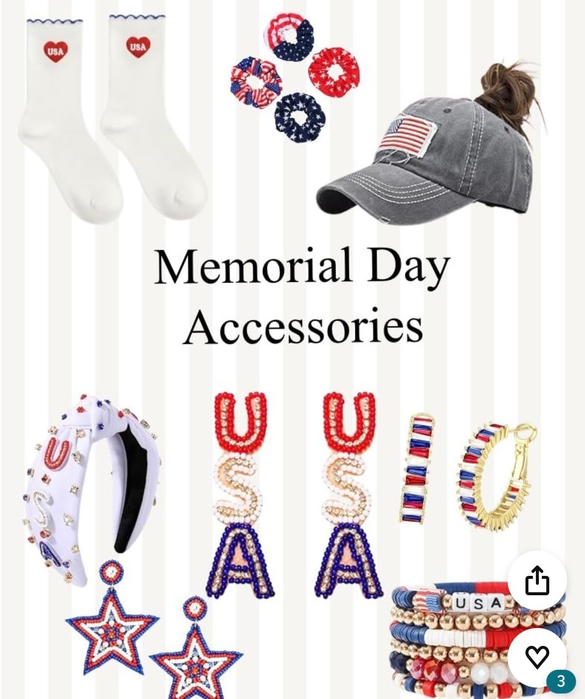 Some cute accessories for Memorial Day coming up!!

#LTKSeasonal #LTKBeauty