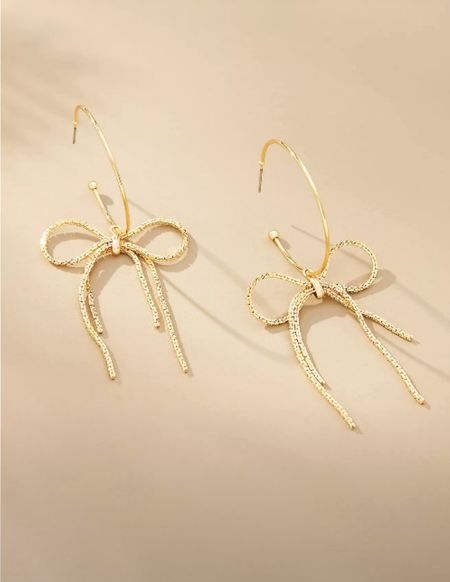 Bow Hoop Earrings

#LTKTravel #LTKWorkwear #LTKFindsUnder50