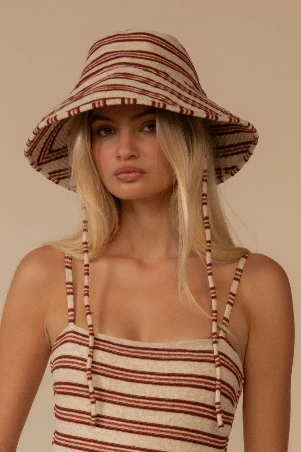 Joan Stripe Floppy Bucket Hat | Montce