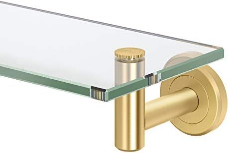Gatco Latitude II Glass Shelf, 20 Inch, Brushed Brass | Amazon (US)