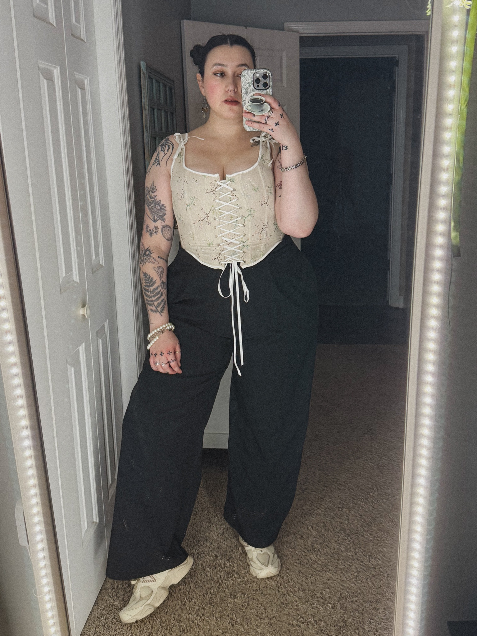 Going out corset black pants plus size outfit #corset #sneakers #partyfit 

#LTKStyleTip #LTKParties #LTKMidsize