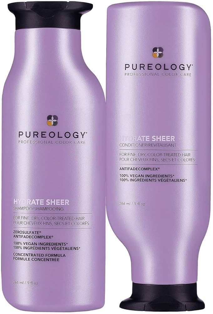 Pureology Hydrate Sheer Shampoo and Conditioner Set, Sulfate Free Shampoo and Conditioner,For Dry... | Amazon (CA)