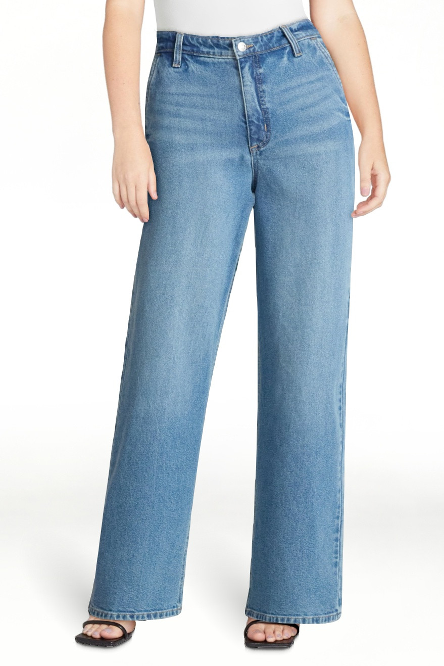 Sofia by Sofia Vergara Women's Diana Relaxed High Rise Straight Jeans, 30", 32.5" and 34" Inseams... | Walmart (US)