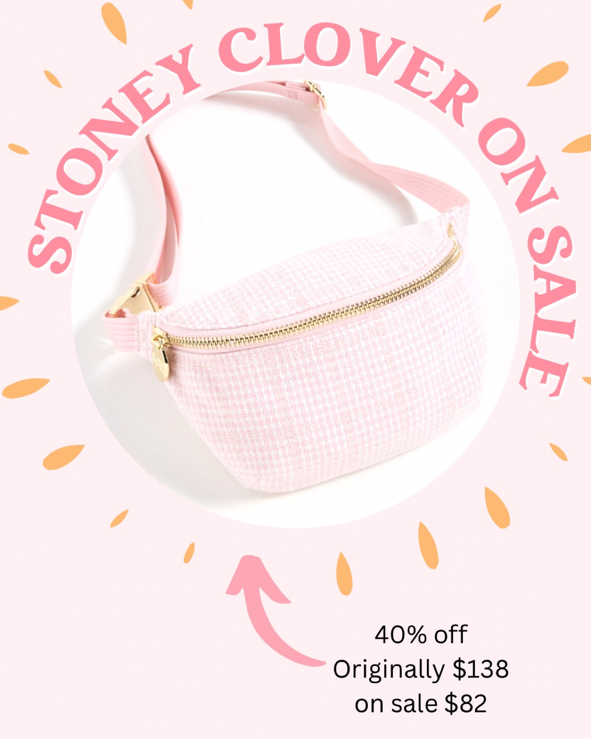 Stoney clover on major sale on Shopbop! Get them now before they are gone! Preppy pink, London collection, jumbo Fanny pack - trendy finds - must have for spring 

#LTKstyletip #LTKsalealert #LTKunder100
