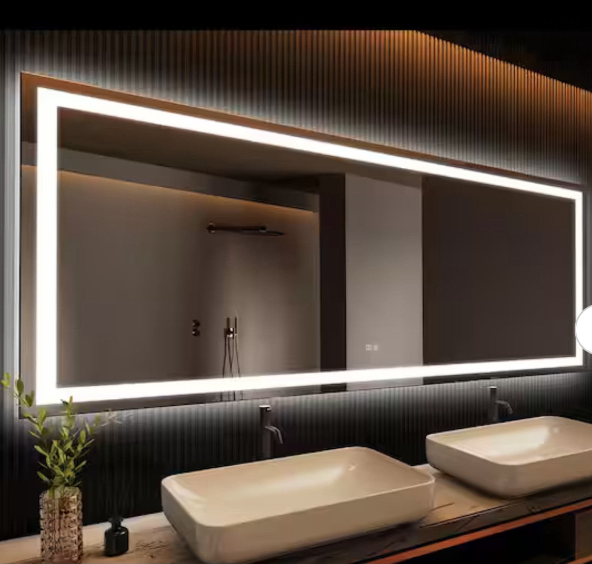 Classy mirror in bedroom bathroom 