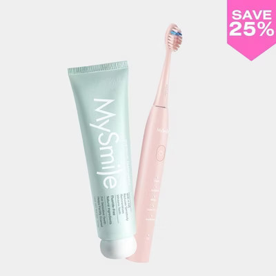 MySmile DY156 Electric Toothbrush & Nano-Hydroxyapatite Toothpaste Bundle (Pink) | Target