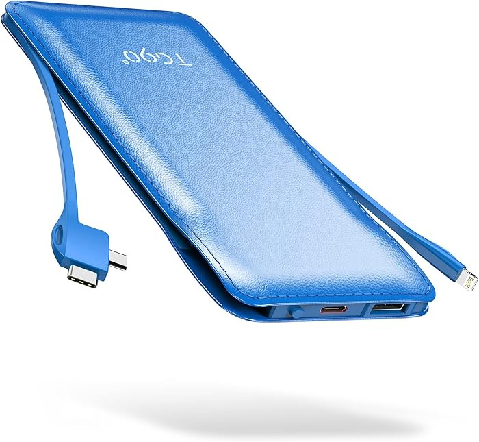TG90° 10000mah Power Bank Portable Charger with Built-in Cables(No AC Plug), Portable Phone Char... | Amazon (US)