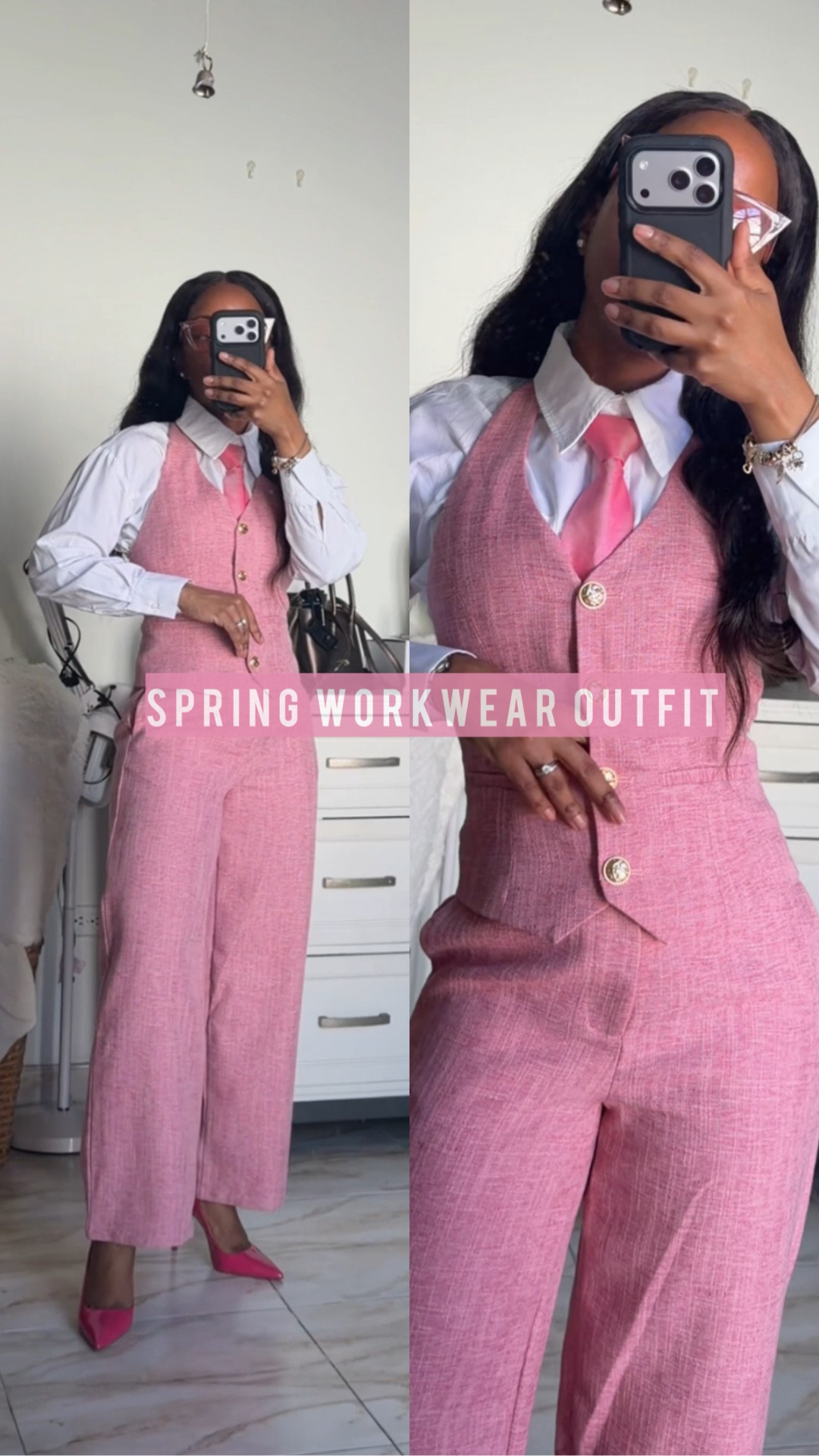 DSJCOX_12 for 12% off 🎉🎉
I’ll be living in this halter vest and wide leg trouser workwear outfit from @Commense  all spring and summer. 

#LTKootd #LTKWorkwear