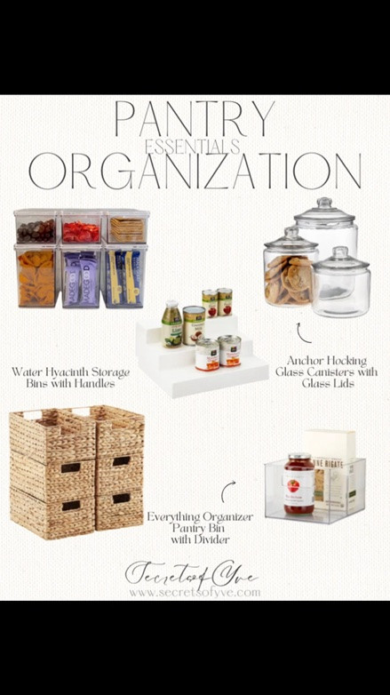 SecretsofYve: pantry organization essentials! @The Container Store 
#Secretsofyve #ltkgiftguide
Always humbled & thankful to have you here.. New posts daily at 3pm & 4:15pm EST. 
CEO: PATESI Global & PATESIfoundation.org
@secretsofyve : where beautiful meets practical, comfy meets style, affordable meets glam with a splash of splurge every now and then. I do LOVE a good sale and combining codes! #ltkmomlife #ltkmens #ltku #ltksalealert #ltkfoodie secretsofyve

#LTKSeasonal #LTKMothersDay #LTKHome
